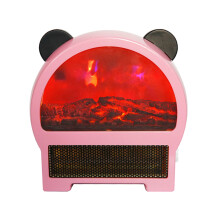 Space Heater Ceramic Fast Heating Simulation Flame Pink