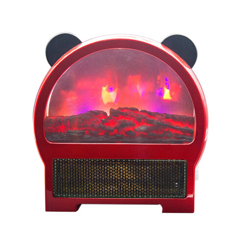 Space Heater Ceramic Fast Heating Simulation Flame Pink 1