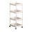 Rolling Plastic Storage Rack Multi-Layer Durable 2