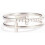 Double Cross Ring 18K Gold Plated CZ Stackable Faith Hope 4