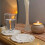 Boho Macrame Coasters Set of 4 Absorbent Round Beige 2