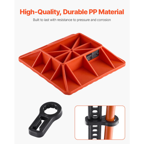 High Lift Jack Base and Handle Keeper 11.6" x 11.6" 7000 lb 1