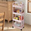 4-Tier Rolling Utility Cart Heavy Duty Metal Frame 4