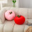 Red Apple-Shaped Pillow Soft Decorative Throw Pillow 31cm x 5