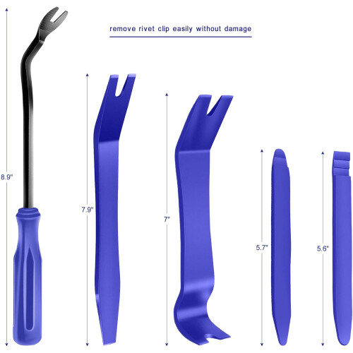 Auto Trim Removal Tool Kit Blue 5 pcs 2