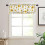 Yellow Bee Sunflower Kitchen Curtain Set 3-Piece 2
