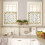 Yellow Bee Sunflower Kitchen Curtain Set 3-Piece 5