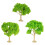 Model Railway Diorama Tree Set Green 3-Pack 2