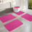Ensemble de tapis de bain antidérapant, absorbant et doux, 5 pièces 5