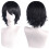 Parrucca per cosplay in stile anime, unisex, nera, soffice e a strati 1