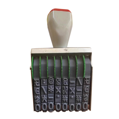 Tampon à rouleau avec numéros 0-9, multifonctionnel,-Style E