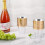 Gold Plastic Cups 9 oz Heavy Duty Disposable with Gold Rim 5