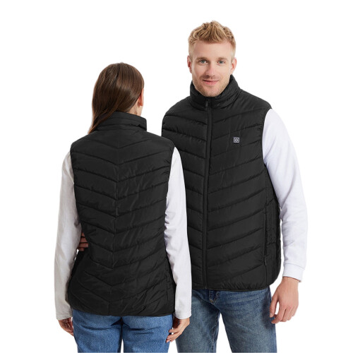 Varmevest Plus Size Sort3XL8-Zone3Varmeniveauer 1
