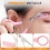 Eyebrow Trimmer Scissors with Comb Non-Slip Pink 4