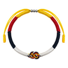 Πλεκτό Βραχιόλι Unity Knot Unisex με Σημαία