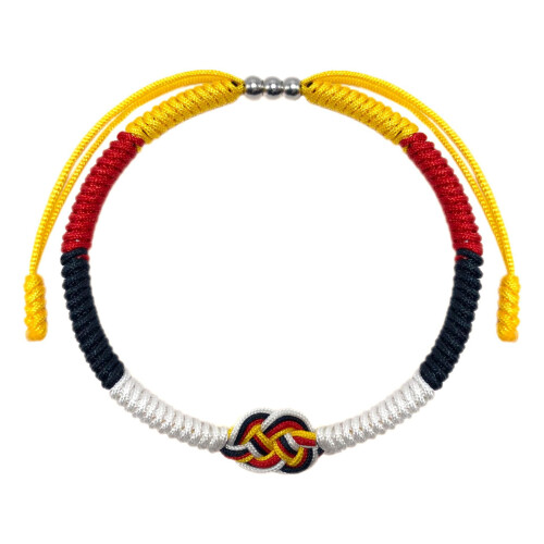 Πλεκτό Βραχιόλι Unity Knot Unisex με Σημαία
