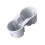 Not Slip Silicone Cup Holder Insert Center Console-White 1