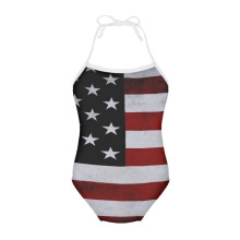 American Flag One-Piece Swimsuit for Girls Size 1-2