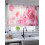 Pink Rose Sheer Curtains Voile 52x54 in 2 Panels 5