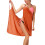 Dames strandjurk met bloemenprint, V-hals, mini-wikkelmodel 3