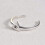 925 Sterling Silver Evil Eye Toe Ring Adjustable Open Design 3