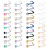 Cubic Zirconia Nose Ring Set 40 Pieces 1