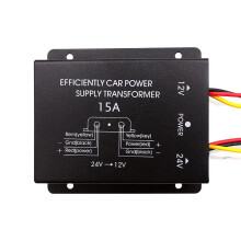 DC 24V to DC 12V Car Power Converter for Stereo DVD Radio