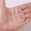CZ Zirconia Nose Stud Gold Plated L Shape 6 Pcs 2