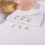 CZ Nose Studs Gold Plated 6 Pieces 20G 6