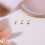 CZ Zirconia Nose Stud Gold Plated L Shape 6 Pcs 3
