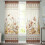 Sheer Curtains Rustic Brown Floral 52x63 Inch 2 Panels 1