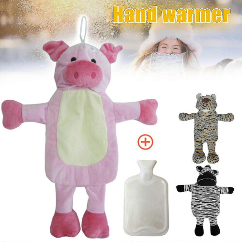 Hot Water Bottle Plush Animal-shaped Heating Pad 1