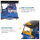 Pull-Back Tricycle Toy ABS Blue 1 Pack 7