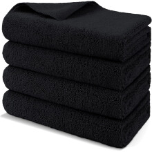 Chiffons de nettoyage en microfibre grise 31,75 cm x 31,75 cm (paquet de 12)
