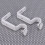 Curtain Rod Bracket No-Drill White 2 Pairs 8
