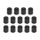 14 capace de ventil de anvelopă din plastic negru 1
