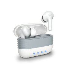 Trådlösa Hörlurar Bluetooth 5.0 Vita IPX7 Vattentäta 30H