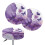 Butterfly Bar Stool Covers Set of 2 Marble Stripe Cushioned 1