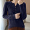 Oversize Knit Pullover Sweater Chocolate Brown Fall Casual 1