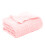 Waffle Weave Throw Blanket Soft Skin-Friendly Pink 1