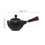 FOXNOVO Black Ceramic Teapot with Side Handle 1-Piece 3