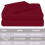 Burgundy California King Wool Bed Set 4-Piece 2
