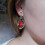 Vintage 925 Silver Turquoise Drop Earrings Green A Pair 5