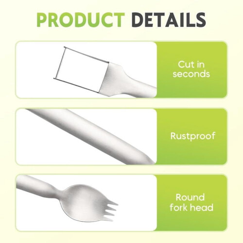 Watermelon Fork Slicer Stainless Steel 1 Piece 2