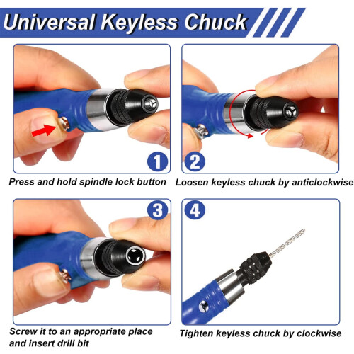 Cordless Electric Hand Drill 3 Speeds 2000mAh Battery 2