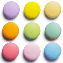 Fridge Magnets Colorful Set 16 Pieces Glossy Matte