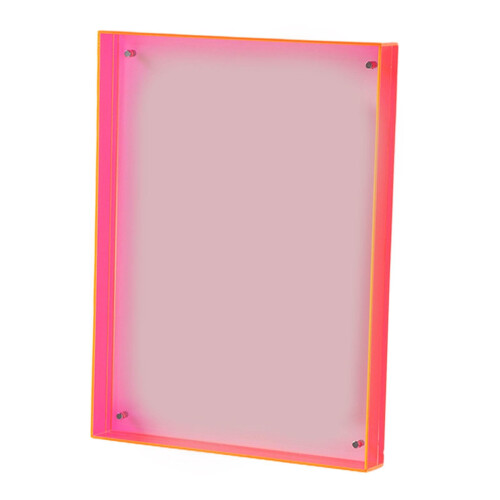 Acrylic Picture Frame 2.3x3.5 Inch Translucent Red 2