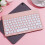 Tastatură Bluetooth portabilă, design retro compact 1