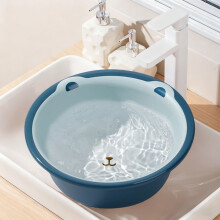 Bassin en plastique avec motif ours, résistant et épais, 1 pièce