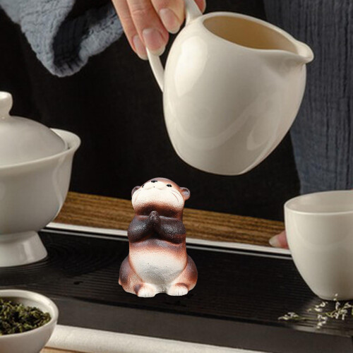 Otter Tea Pet Figurine Clay Sculpture Decor 2